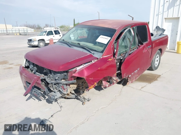 2005 Nissan Titan SE with VIN 1N6AA07A95N514937, listed as a IAAI auction lot 42045809 with 165,556 mi miles. Bid and sale history available at carsss.com. Image 2.