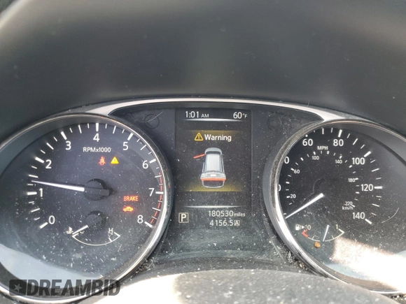 2016 Nissan Rogue SV z VIN KNMAT2MV7GP708227, wystawiony jako Copart lot #54054605 z przebiegiem 180 530 mil mil oraz Szkoda całkowita • Salvage title. Historia ofert i sprzedaży dostępna na DreamBid. Obrazek 9.