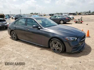 2023 Mercedes-Benz C 300 with VIN W1KAF4HB0PR127231, listed as a Copart auction lot 62593405 with 33,621 mi miles and Salvage title. Bid and sale history available at DreamBid. Image 4.