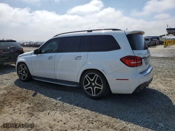2017 Mercedes-Benz GLS with VIN 4JGDF7DE1HA873126, listed as a Copart auction lot 50594275 with 77,275 mi miles and Salvage Title. Bid and sale history available at carsss.com. Image 2.