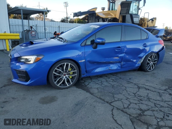2021 Subaru WRX STI with VIN JF1VA2E68M9822676, listed as a Copart auction lot 86650554 with 30,473 mi miles and Salvage Title. Bid and sale history available at carsss.com. Image 1.