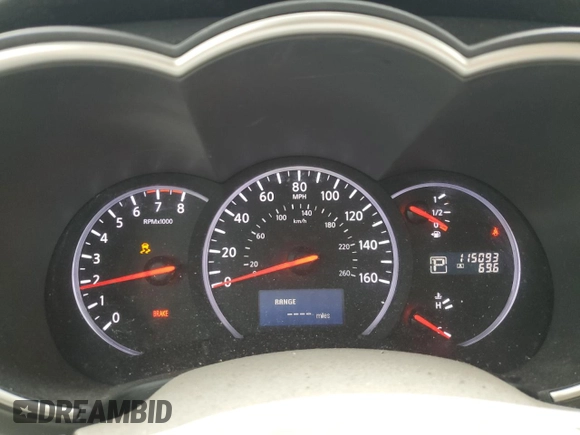 2012 Nissan Quest SL with VIN JN8AE2KPXC9032857, listed as a Copart auction lot 53962625 with 115,093 mi miles and Salvage Title. Bid and sale history available at carsss.com. Image 9.