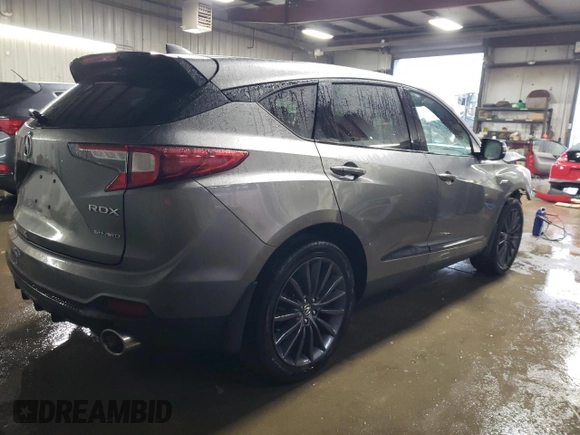 2023 Acura RDX w/A-Spec Advance Package with VIN 5J8TC2H86PL015476, listed as a Copart auction lot 80779844 with 11,559 mi miles and Salvage Title. Bid and sale history available at carsss.com. Image 3.