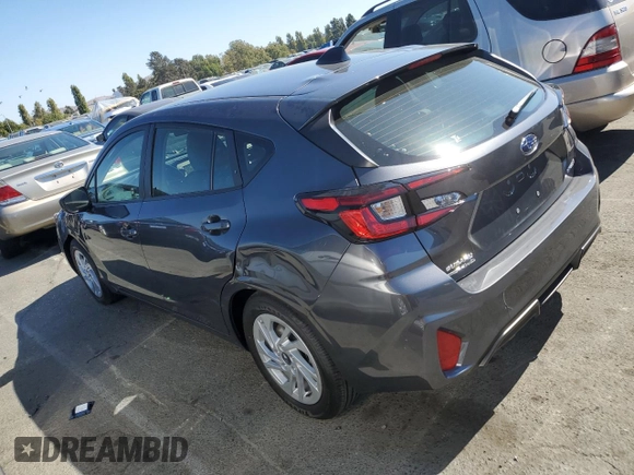2024 Subaru Impreza with VIN JF1GUABC8R8852360, listed as a Copart auction lot 72816664 with 1,408 mi miles and Salvage Title. Bid and sale history available at carsss.com. Image 2.