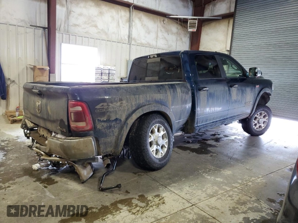 2022 Ram 2500 Laramie with VIN 3C6UR5FJ3NG232896, listed as a Copart auction lot 44129275 with 60,082 mi miles and Salvage title. Bid and sale history available at DreamBid. Image 3.