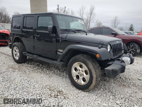 2015 Jeep Wrangler Unlimited Sahara with VIN 1C4BJWEGXFL606573, listed as a Copart auction lot 83983894 with 103,314 mi miles and Clean title. Bid and sale history available at DreamBid. Image 4.