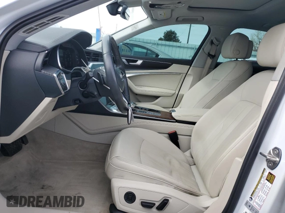 2019 Audi A6 Premium Plus with VIN WAUL2AF24KN024052, listed as a Copart auction lot 45996475 with 37,215 mi miles and Salvage Title. Bid and sale history available at carsss.com. Image 7.