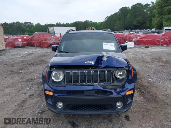 2019 Jeep Renegade Latitude with VIN ZACNJABB1KPK20281, listed as a IAAI auction lot 42171780 with Not provided miles and . Bid and sale history available at DreamBid. Image 12.