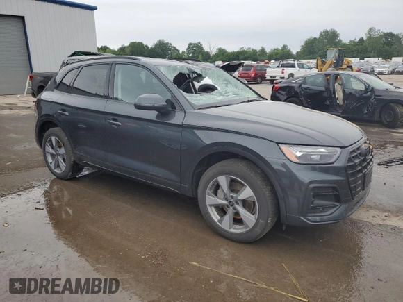 2025 Audi Q5 Premium Plus with VIN WA1BBAFY6S2009213, listed as a Copart auction lot 62832425 with 6,053 mi miles and Salvage title. Bid and sale history available at DreamBid. Image 4.