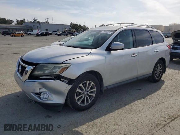 2014 Nissan Pathfinder SL with VIN 5N1AR2MN3EC686421, listed as a Copart auction lot 52896555 with 118,840 mi miles and Salvage title. Bid and sale history available at DreamBid. Image 1.