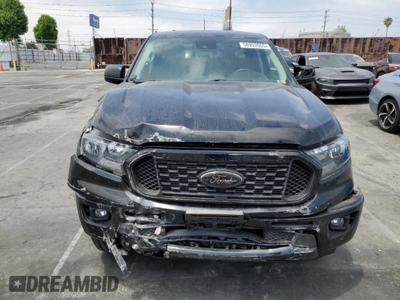 2023 Ford Ranger XL with VIN 1FTER4EH4PLE04252, listed as a Copart auction lot 58993055 with 20,307 mi miles and Salvage title. Bid and sale history available at DreamBid. Image 5.