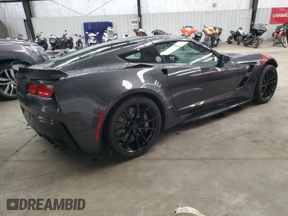 2017 Chevrolet Corvette Grand Sport 1LT with VIN 1G1YV2D71H5105645, listed as a Copart auction lot 46124703 with 33,350 mi miles. Bid and sale history available at carsss.com. Image 3.