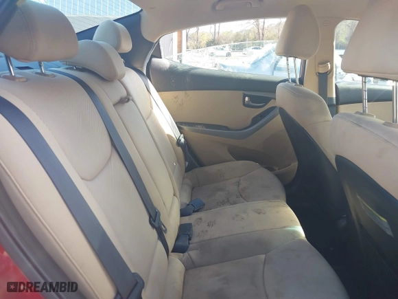 2012 Hyundai Elantra GLS with VIN KMHDH4AE8CU307887, listed as a IAAI auction lot 41657165 with 160,910 mi miles. Bid and sale history available at carsss.com. Image 8.