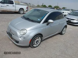 2014 FIAT 500 Pop with VIN 3C3CFFARXET205433, listed as a IAAI auction lot 41999695 with 106,320 mi miles. Bid and sale history available at carsss.com. Image 2.