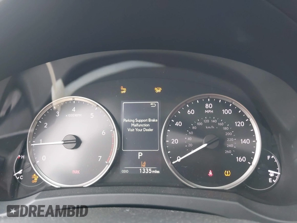 2024 Lexus IS 300 with VIN JTHCA1D29R5132121, listed as a IAAI auction lot 42084925 with 1,335 mi miles and . Bid and sale history available at DreamBid. Image 7.