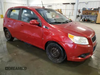 2009 Chevrolet Aveo 1LT with VIN KL1TD66E19B311906, listed as a Copart auction lot 58667965 with 108,441 mi miles and Clean title. Bid and sale history available at DreamBid. Image 4.