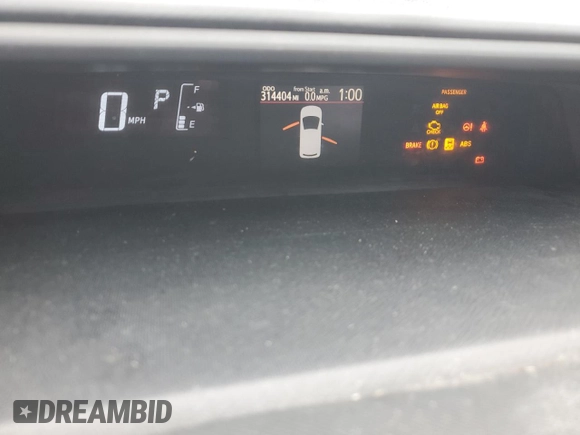 2016 Toyota Prius One with VIN JTDKDTB34G1118269, listed as a Copart auction lot 56004065 with 314,404 mi miles and Salvage Title. Bid and sale history available at DreamBid. Image 9.