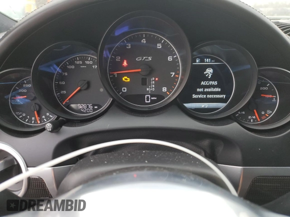 2016 Porsche Cayenne GTS with VIN WP1AD2A23GLA71527, listed as a Copart auction lot 44522855 with 92,876 mi miles and Salvage title. Bid and sale history available at DreamBid. Image 9.