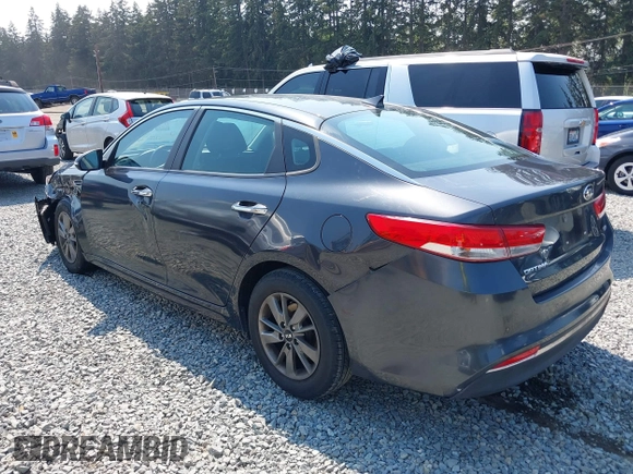 2016 Kia Optima LX Turbo with VIN 5XXGT4L10GG004351, listed as a IAAI auction lot 40053290 with 85,480 mi miles. Bid and sale history available at carsss.com. Image 3.