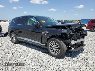 2022 Genesis GV80 with VIN KMUHB4SB4NU098028, listed as a Copart auction lot 52286015 with 26,006 mi miles and Non Repairable. Bid and sale history available at DreamBid. Image 4.