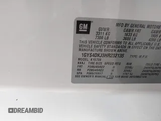 2017 Cadillac Escalade Platinum z VIN 1GYS4DKJ3HR232135, wystawiony jako IAAI lot #42107632 z przebiegiem 107 833 mil mil oraz . Historia ofert i sprzedaży dostępna na DreamBid. Obrazek 9.