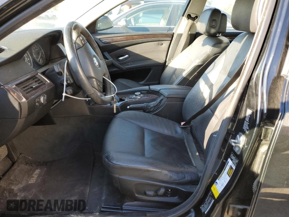 2010 BMW 5 Series 528i xDrive with VIN WBANV1C50AC445260, listed as a Copart auction lot 75600764 with Not Provided miles and Salvage Title. Bid and sale history available at DreamBid. Image 7.
