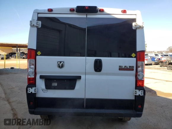 2020 Ram ProMaster Cargo with VIN 3C6TRVAG4LE138882, listed as a Copart auction lot 47901255 with 141,622 mi miles and Clean Title. Bid and sale history available at DreamBid. Image 6.