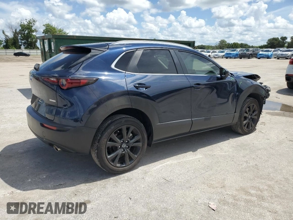 2024 Mazda CX-30 S Select Sport z VIN 3MVDMBBM6RM690587, wystawiony jako Copart lot #65265865 z przebiegiem 17 713 mil mil oraz Szkoda całkowita • Salvage title. Historia ofert i sprzedaży dostępna na DreamBid. Obrazek 3.