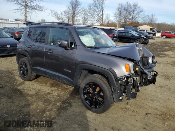 2018 Jeep Renegade Altitude with VIN ZACCJBBB9JPG71487, listed as a Copart auction lot 43270695 with 112,018 mi miles and Salvage title. Bid and sale history available at DreamBid. Image 4.