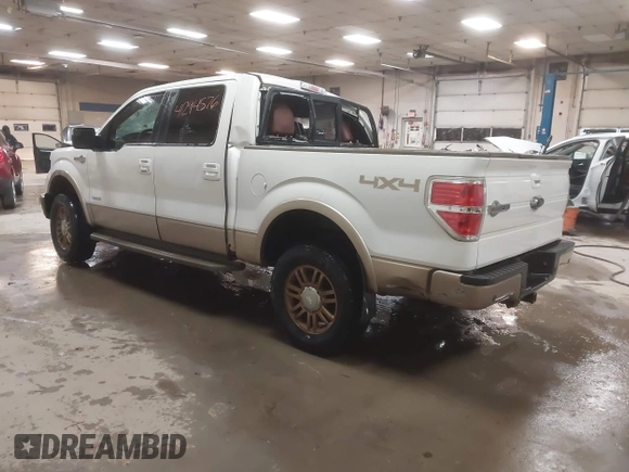 2014 Ford F-150 XL with VIN 1FTFW1ET9EKE72176, listed as a IAAI auction lot 41294576 with 129,677 mi miles. Bid and sale history available at carsss.com. Image 3.