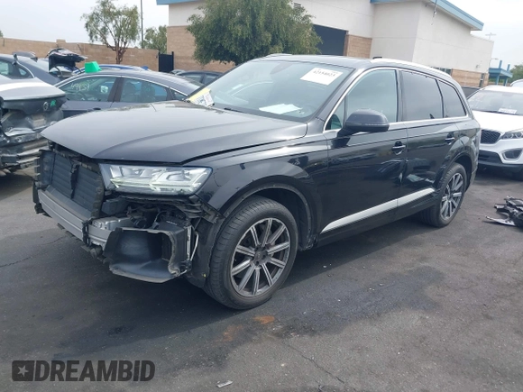 2017 Audi Q7 Premium Plus with VIN WA1LAAF72HD014498, listed as a IAAI auction lot 42154023 with 54,006 mi miles. Bid and sale history available at carsss.com. Image 19.