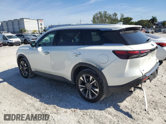 2024 Infiniti QX60 Luxe с VIN 5N1DL1FS5RC347337, выставлен на аукционе Copart как лот 43068905 с пробегом 6 250 миль миль и Списание • Salvage title. История ставок и продаж доступна на DreamBid. Изображение 2.
