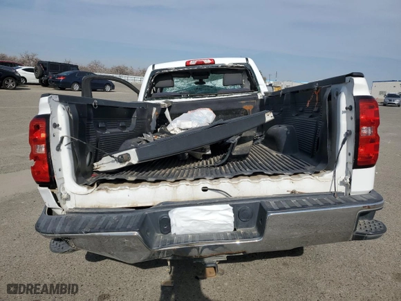 2018 Chevrolet Silverado 1500 Work Truck with VIN 1GCNCNECXJZ907140, listed as a Copart auction lot 45949315 with 0 mi miles and Salvage Title. Bid and sale history available at carsss.com. Image 6.