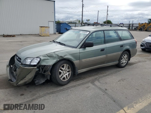 2003 Subaru Legacy Outback z VIN 4S3BH665937644454, wystawiony jako Copart lot #57404695 z przebiegiem 242 345 mil mil oraz Szkoda całkowita • Salvage title. Historia ofert i sprzedaży dostępna na DreamBid. Obrazek 1.