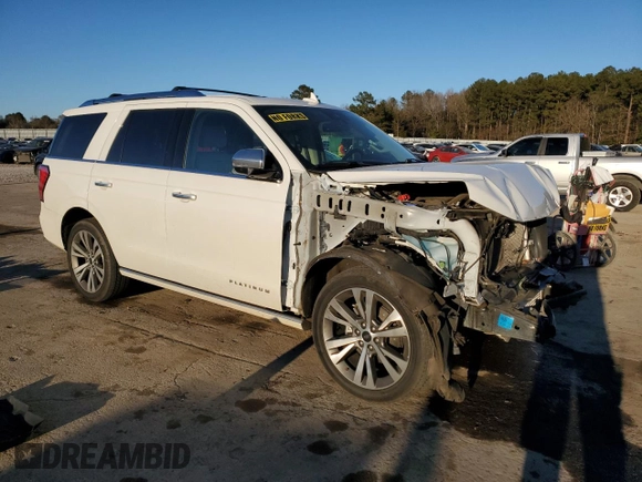 2020 Ford Expedition Platinum with VIN 1FMJU1LT2LEA61065, listed as a Copart auction lot 42641325 with 91,528 mi miles and Salvage title. Bid and sale history available at DreamBid. Image 4.