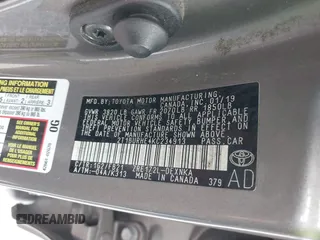 2019 Toyota Corolla L with VIN 2T1BURHE4KC234913, listed as a IAAI auction lot 41175281 with 107,235 mi miles and . Bid and sale history available at carsss.com. Image 9.