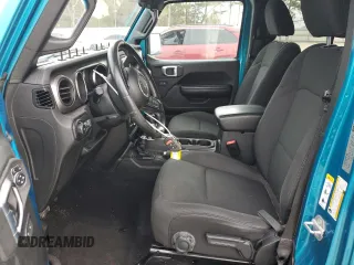 2020 Jeep Wrangler Unlimited Sport S with VIN 1C4HJXDN0LW148178, listed as a Copart auction lot 48457835 with 92,147 mi miles and Salvage Title. Bid and sale history available at carsss.com. Image 7.
