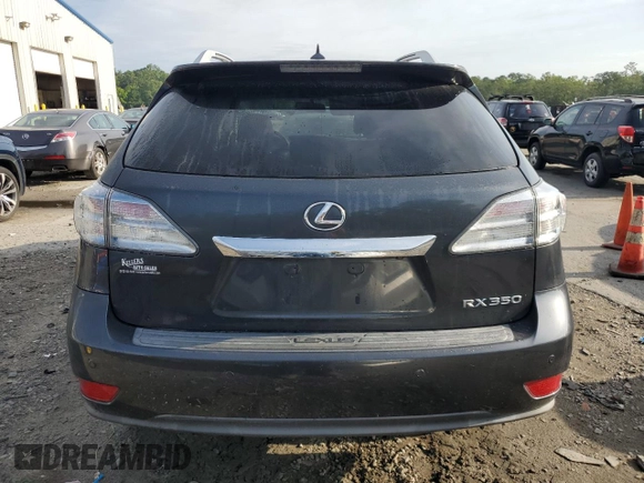 2011 Lexus RX 350 with VIN 2T2ZK1BA8BC064725, listed as a Copart auction lot 58763565 with Not provided miles and Salvage title. Bid and sale history available at DreamBid. Image 6.