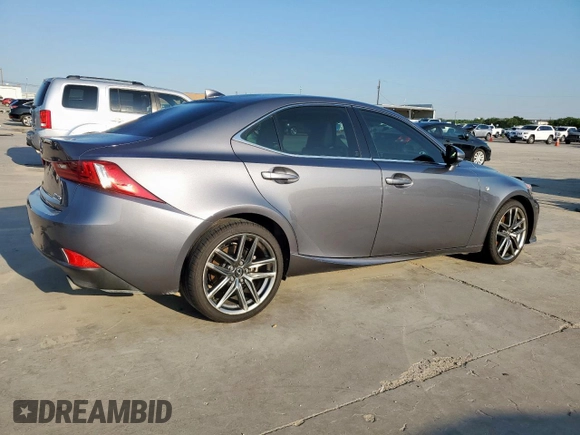 2015 Lexus IS 250 with VIN JTHBF1D25F5066322, listed as a Copart auction lot 55845715 with 78,881 mi miles and Salvage title. Bid and sale history available at DreamBid. Image 3.