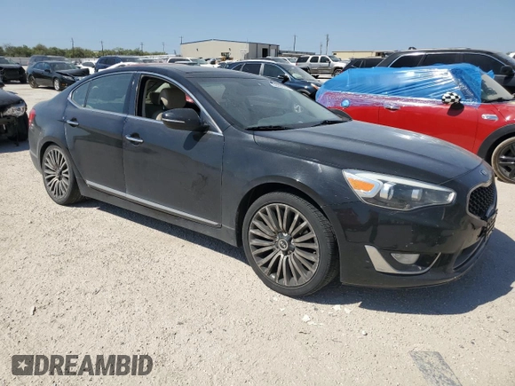 2015 Kia Cadenza Premium with VIN KNALN4D79F5180018, listed as a Copart auction lot 73939274 with 154,462 mi miles and Salvage Title. Bid and sale history available at carsss.com. Image 4.