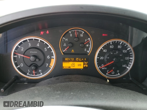 2010 Nissan Titan LE with VIN 1N6AA0EC1AN302984, listed as a Copart auction lot 89266195 with 80,743 mi miles and Salvage Title. Bid and sale history available at carsss.com. Image 9.