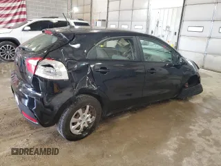 2014 Kia Rio LX with VIN KNADM5A30E6415218, listed as a Copart auction lot 78164014 with 0 mi miles and Salvage Title. Bid and sale history available at carsss.com. Image 3.