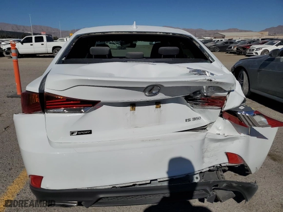 2020 Lexus IS with VIN JTHGZ1B28L5037117, listed as a Copart auction lot 44354515 with 46,785 mi miles and Salvage Title. Bid and sale history available at carsss.com. Image 6.