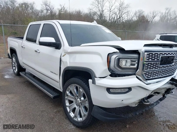 2018 GMC Sierra 1500 Denali with VIN 3GTU2PEJ4JG280332, listed as a IAAI auction lot 41784645 with 119,815 mi miles. Bid and sale history available at carsss.com. Image 1.