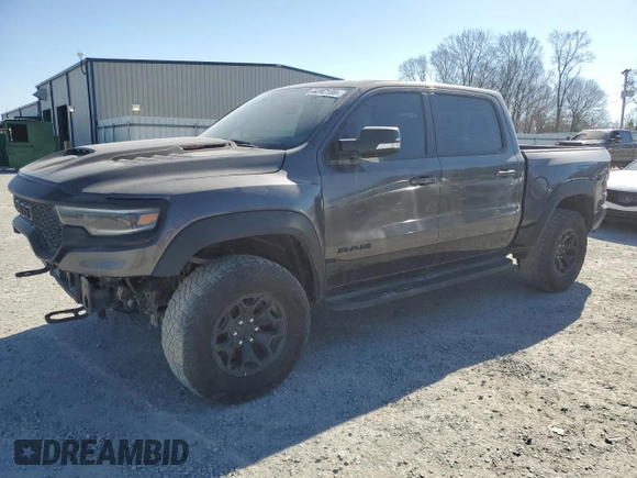 2021 Ram 1500 with VIN NCS107300, listed as a Copart auction lot 44147135 with 25,120 mi miles and Salvage title. Bid and sale history available at DreamBid. Image 1.