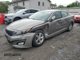 2015 Kia Optima LX with VIN 5XXGM4A71FG440354, listed as a Copart auction lot 55690795 with 90,895 mi miles and Salvage title. Bid and sale history available at DreamBid. Image 1.