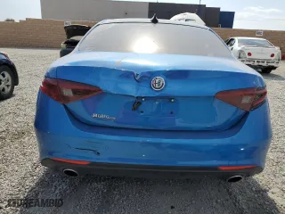 2020 Alfa Romeo Giulia Ti Sport with VIN ZARFAMBN7L7639646, listed as a Copart auction lot 59114014 with 18,610 mi miles and Salvage Title. Bid and sale history available at carsss.com. Image 6.