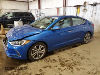 2017 Hyundai Elantra SE with VIN KMHD84LF9HU064037, listed as a Copart auction lot 58819485 with 39,328 mi miles and Salvage title. Bid and sale history available at DreamBid. Image 1.
