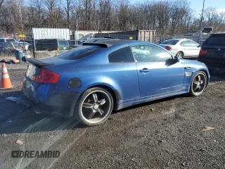 2006 Infiniti G35 Coupe with VIN JNKCV54E26M718313, listed as a Copart auction lot 83006474 with 0 mi miles and Salvage Title. Bid and sale history available at carsss.com. Image 3.