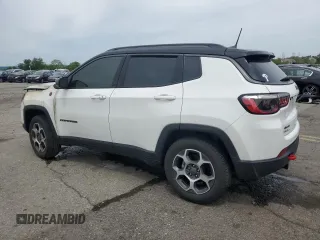 2022 Jeep Compass Trailhawk with VIN 3C4NJDDB9NT159096, listed as a Copart auction lot 58563145 with Not provided miles and Salvage title. Bid and sale history available at DreamBid. Image 2.